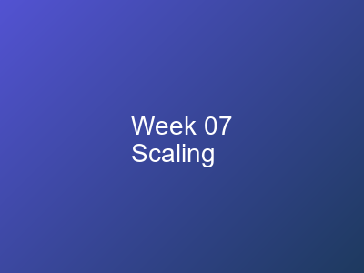 Scaling