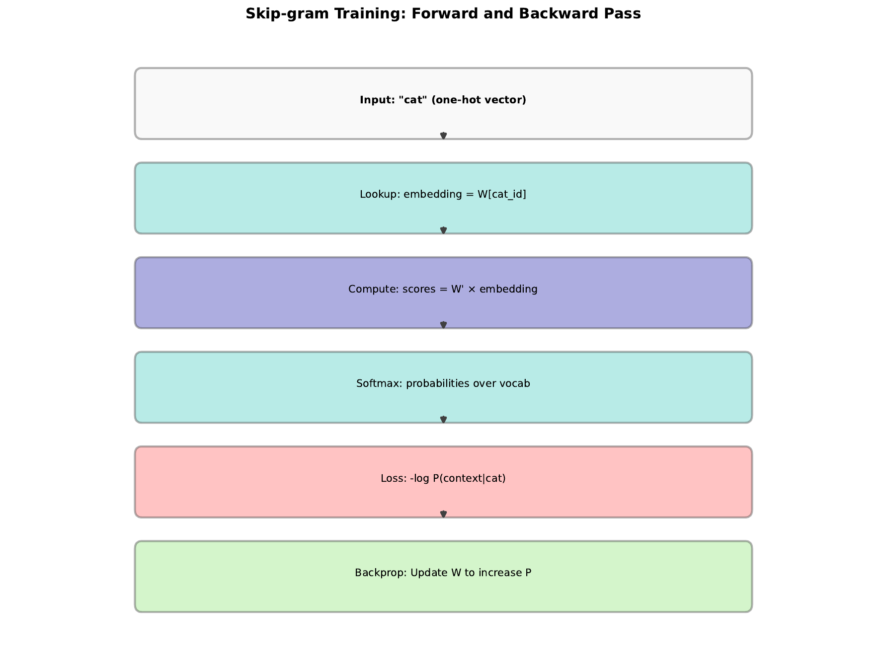 Skipgram Training Steps