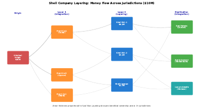 Shell Company Layering Sankey