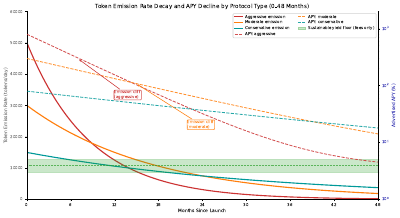 Token Emission Yield Decay